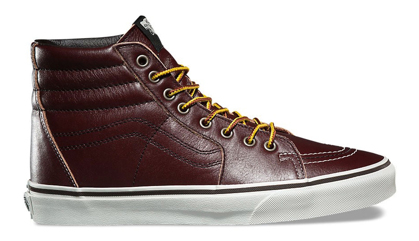 Vans SK8-Hi Ground Breakers Rum Raisin Unisex - Tennised Vans - Burgundia - VA38GEOE5-3.5UK
