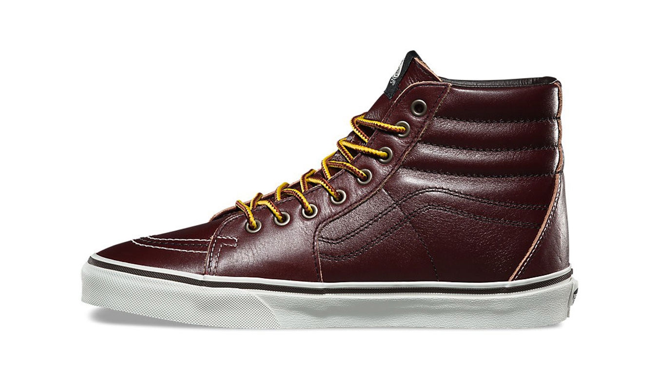 Vans SK8-Hi Ground Breakers Rum Raisin Unisex - Tennised Vans - Burgundia - VA38GEOE5-3.5UK