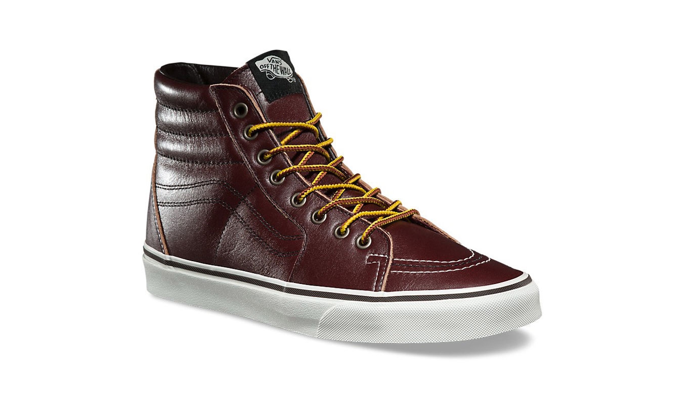 Vans SK8-Hi Ground Breakers Rum Raisin Unisex - Tennised Vans - Burgundia - VA38GEOE5-3.5UK