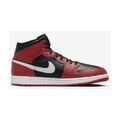 Air Jordan 1 Mid Black/Gym Red/White