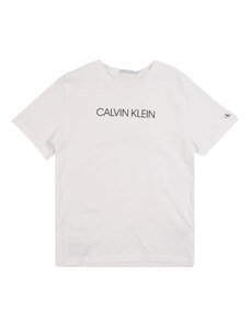 Calvin Klein Jeans Särk 'INSTITUTIONAL' must / valge
