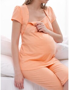 Lega puuvillane pidžaama rasedatele naistele "Felisite Peach"