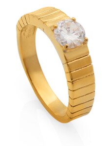 Guerilla Choice Cossete Crystal Gold Ring