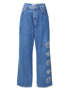 Tommy Jeans Teksapüksid 'Betsy' sinine teksariie / punane / valge