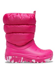 Crocs Classic Neo Puff Boot Kid's Candy Pink