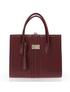 Alexandra K Vegan Leather Handbag 1.6.1 Maxi - Burgundy Corn