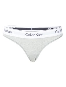 Calvin Klein Underwear Stringid meleeritud hall / must / valge