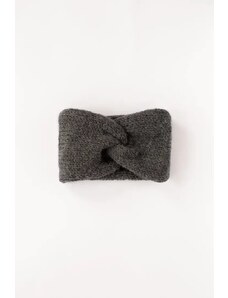 Plexida Twist Headband Wool - Dark Grey