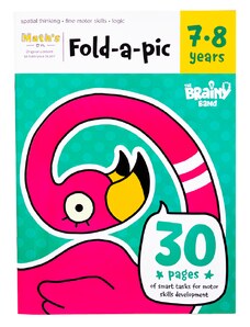 THE BRAINY BAND Töövihik "Fold-a-pic" 7-8 aastat EN TBB039/Üks suurus