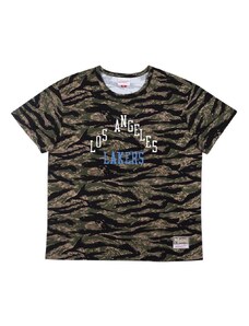 Mitchell & Ness Los Angeles Lakers Tiger Camo Oversized SS krepšinio T-Shirt