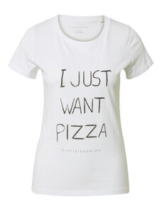 EINSTEIN & NEWTON Särk 'Want Pizza' antratsiit / valge