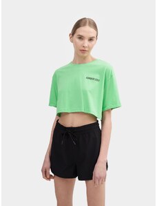 Women's yoga oversize crop-top T-shirt