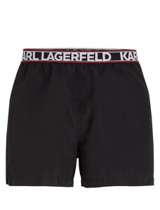 Karl Lagerfeld Ujumispüksid punane / must / valge