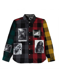 Primitive x Bob Marley Patchwork Flannel laisvalaikio marškiniai