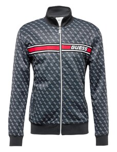 GUESS Sportlik trikoojakk 'KORBIN' punane / must / valge