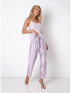 Aruelle pikkade pükstega viskoosist pidžaama "Livia Long Light Violet"