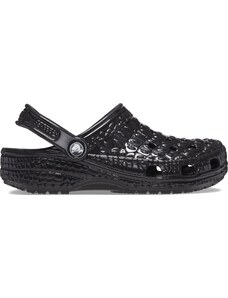 Crocs Classic Metallic Crocskin Clog 209093 Black