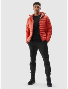 4F Men's down jacket with recycled filling - red
