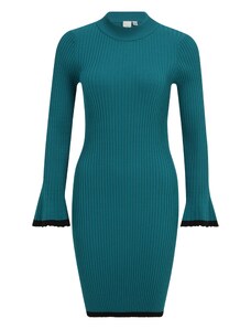 Y.A.S Petite Kootud kleit 'TRISTA' smaragdroheline / must