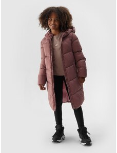 4F Girl's quilted down coat - brown