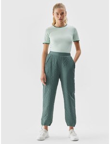 4F Women's insulated drawstring trousers - mint