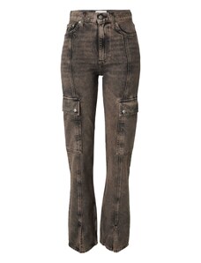 Calvin Klein Jeans Klapptaskutega teksapüksid pruun / must