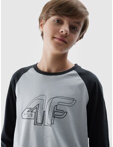 4F Boy's longsleeve with print - grey