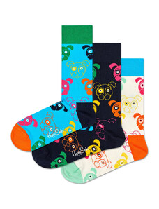 Kõrgete unisex sokkide komplekt (3 paari) Happy Socks