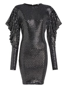 Karl Lagerfeld Kleit 'Sequin' must / hõbe
