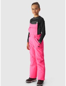 4F Girl's ski bib trousers membrane 10000 - fuchsia