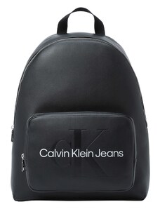 Calvin Klein Jeans Seljakott 'Campus' must / valge