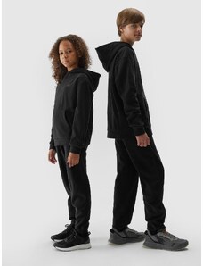 4F Children's pullover microfleece hoodie - black