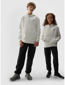 4F Children's pullover microfleece hoodie - off-white