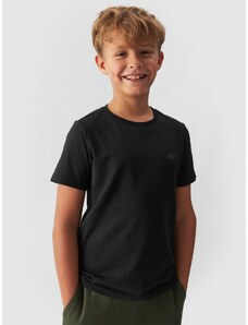 4F Boy's plain T-shirt - black