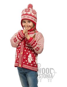 Woolestonia Laste talvemüts tähega, fliisvoodriga