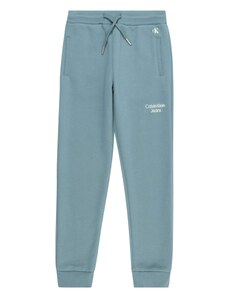 Calvin Klein Jeans Püksid 'Stack' suitsusinine / valge