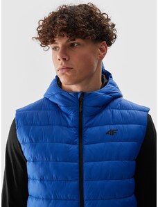 4F Men's synthetic-fill down vest - cobalt blue