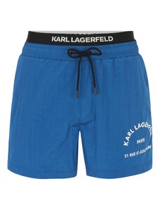 Karl Lagerfeld Ujumispüksid sinine / must / valge