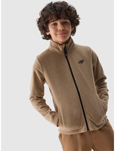 4F Boy's regular fleece with stand-up collar - beige