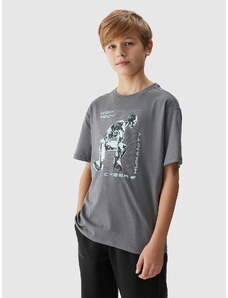4F Boy's T-shirt with print - grey