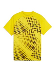 PUMA Funktsionaalne särk 'Borussia Dortmund Prematch' tumepruun / kollane / must