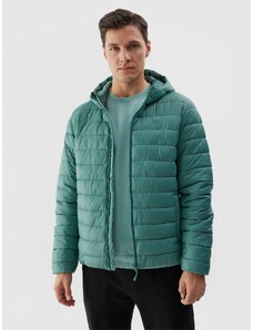 4F Men's down jacket with recycled filling - green