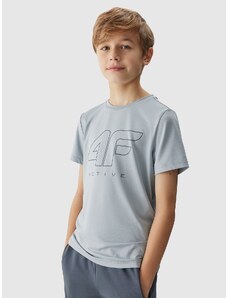 4F Boy's quick-drying sports T-shirt - grey