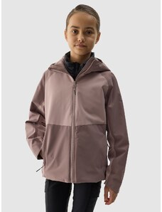 4F Girl's trekking jacket 5000 membrane - brown