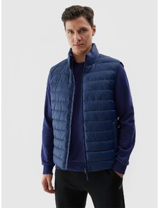 4F Men's recycled-fill down vest - navy blue