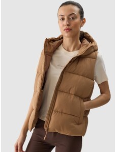 4F Women's synthetic-fill down vest - beige