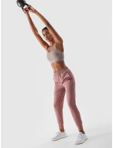 4F Women's quick-drying training pants - powder pink