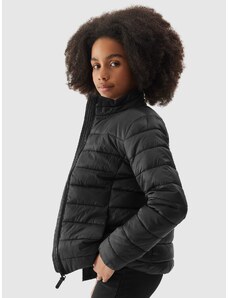 4F Girl's down jacket with recycled filling - black
