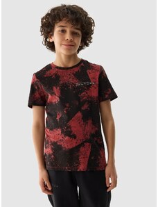 4F Boy's T-shirt with allover print - red