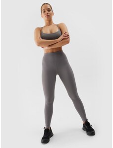 4F Women's quick-drying training leggings - grey